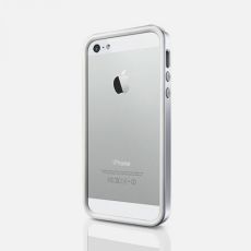 Бампер для телефона SGP Neo Hybrid EX Snow + защитная пленка (09519) Apple Iphone 5/5S серебристый